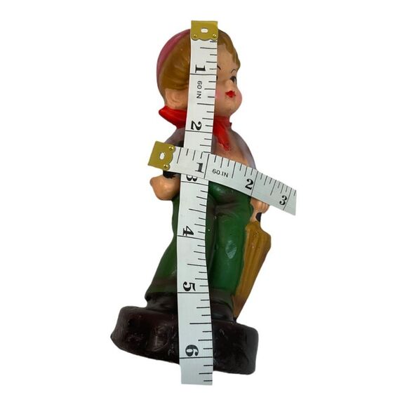 Vintage Candle Boy And Girl  Holding A Book  with One Rabbit. 7”. - Picture 14 of 14